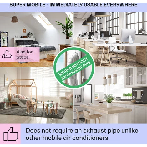 Klarstein Maxfresh Fan Air Cooler Humidifier 4-in-1 Function Oscillation 6L Water Tank 55W Timer Function - Image 5