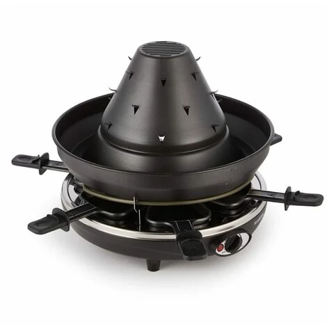 Klarstein Taste Volcano Tartar's Hat Grill Raclette Grill 1500 W 6 People Black - Image 4