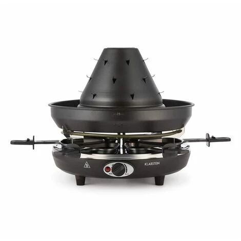 Klarstein Taste Volcano Tartar's Hat Grill Raclette Grill 1500 W 6 People Black - Image 5