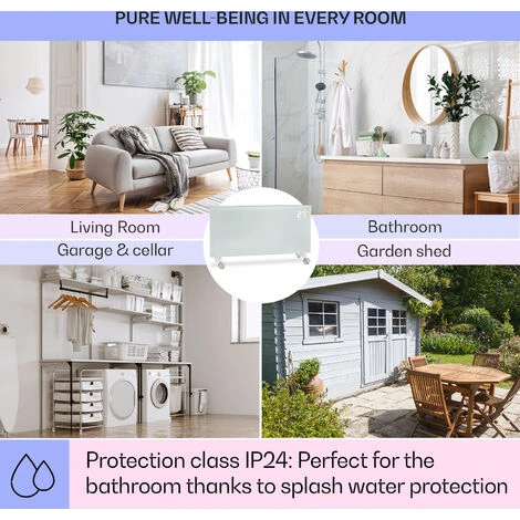 Klarstein Bornholm Convection Heater 2000W LED Display 2 Heating Levels White - Image 5