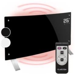 Klarstein Bornholm Curved Convection Heater Thermostat Timer 2000W