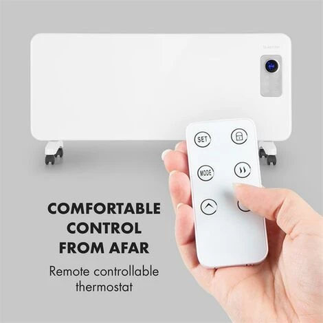 Klarstein Hot Spot CV20 Convector Heater 2000W IP24 Remote Control White - Image 5
