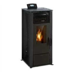 Klarstein Energiewende Pellet Stove 5/10 KW 5 Levels Timer Remote Control Black