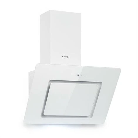Klarstein Sofia 60 Extractor Hood 300 M³ / H Touch Control Glass Front White