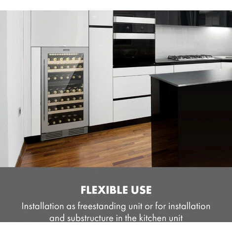 Klarstein Vinovilla 79 Built-In Duo Two-Zone Wine Fridge 190l 79 Bottles 3-Ply Glass Door - Image 2