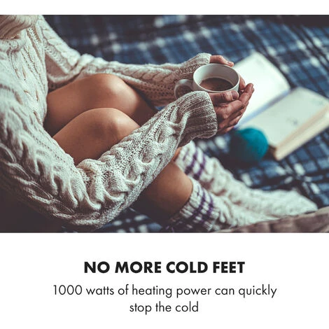 Klarstein Hot Spot Slimcurve Double Wave, 2-in-1 Heater, 1000W, Weekly Timer, Black - Image 5