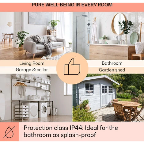 Klarstein Wonderwall Air Art Smart Infrared Heater 60x60cm 350W Almond Blossoms - Image 5