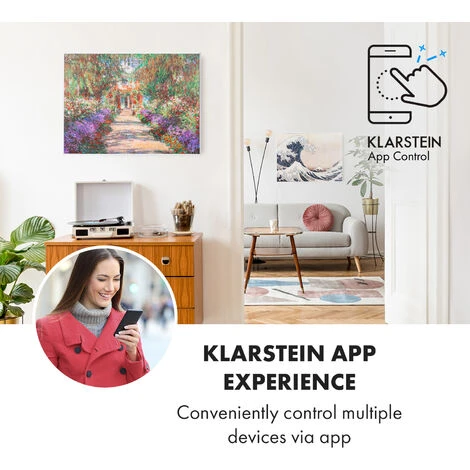 Klarstein Wonderwall Air Art Smart Infrared Heater 80x60cm 500W Garden Path - Image 2