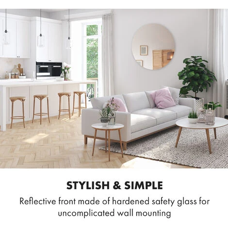 Klarstein Marvel Mirror Infrared Heater 300W Weekly Timer IP54 Mirror Round - Image 3