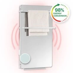 Klarstein Hot Spot Crystal Flow Bathroom Heater 45x82cm 36m² 2000W 5-40°C LED