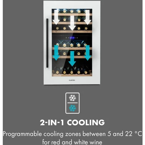 Klarstein Vinsider 41D Built-In Duo Quartz Edition Built-in Wine Fridge - Image 3