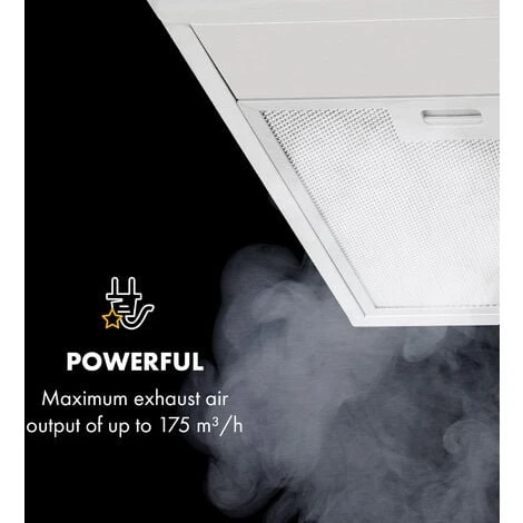 Klarstein Contempo 90, Extractor Hood, 175m³ / H, LED, Stainless Steel, Acrylic, Black - Image 4