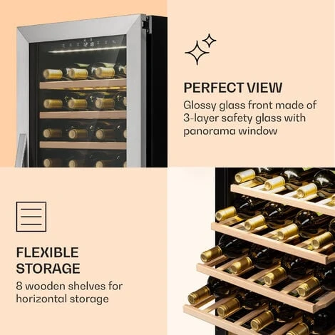 Klarstein Klarstein Vinamour 77 Duo Wine Fridge 191 Litres 5 - 20 °C 2 Cooling Zones - Image 5